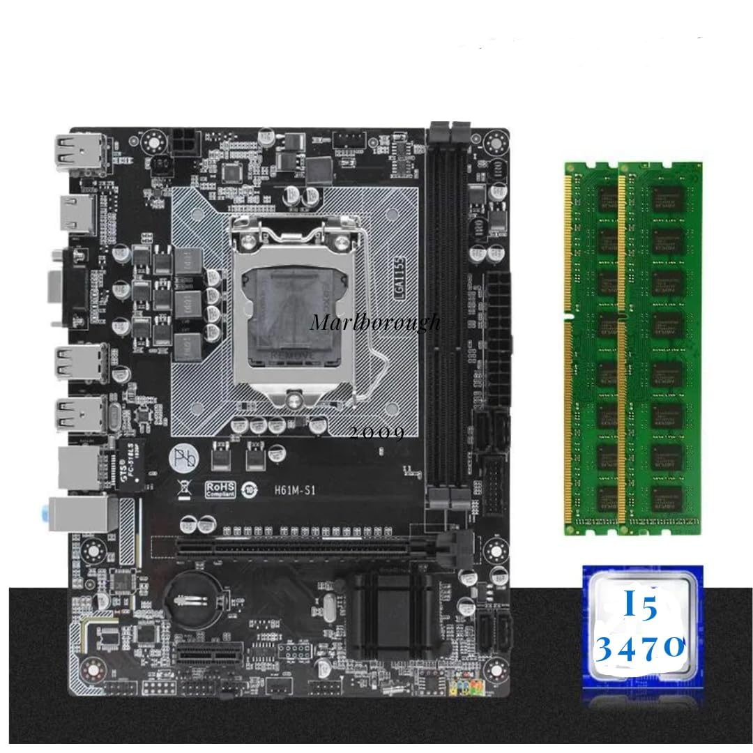 H61 ATX Motherboard Kit with Processor I5 3RD Gen + 16Gb Ddr3 Desktop Ram (8GB X 2)+ CPU Fan (2 Year Warranty) (B0DG93NKPS) Amazon Price History, Amazon Price Tracker