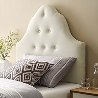 Vista 64 de Modway Sovereign Cabecero doble tapizado con botones, Tela