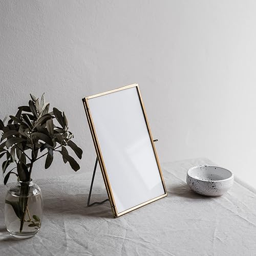 Vista 4 de Jersvimc 4 piezas de caballete de marco negro, soporte de hierro para fotos, caballete de metal para fotos, caballete de cartón, con destornillador