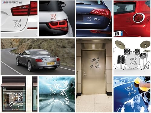 Miniatura 2 de Decal Sticker Bull Head Decoration Waterproof Racing Vehicle Green Dark (5 X 4.65 Inches)