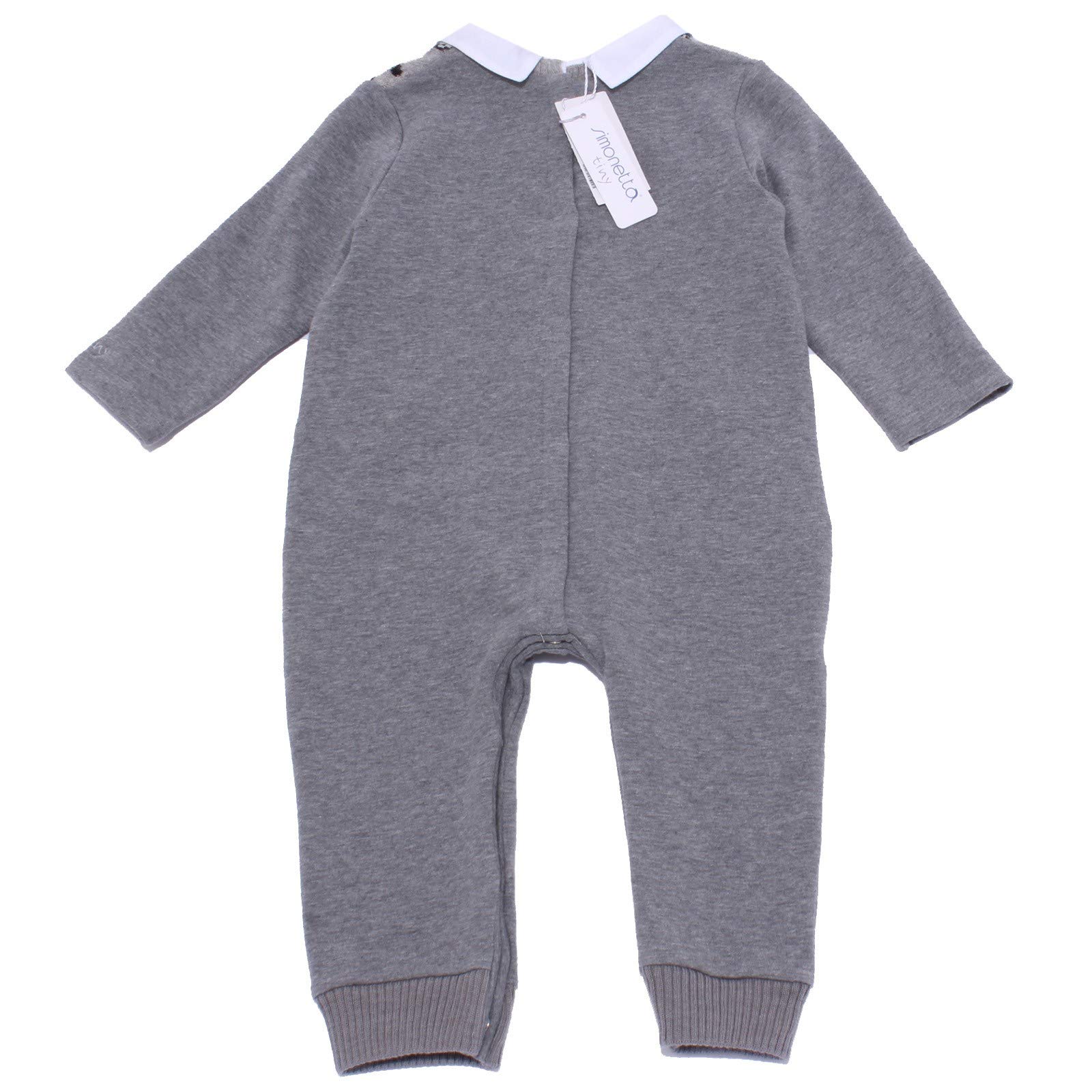 SIMONETTA 2885Y tutina cotone bimbo boy TINY cotton grey coverall