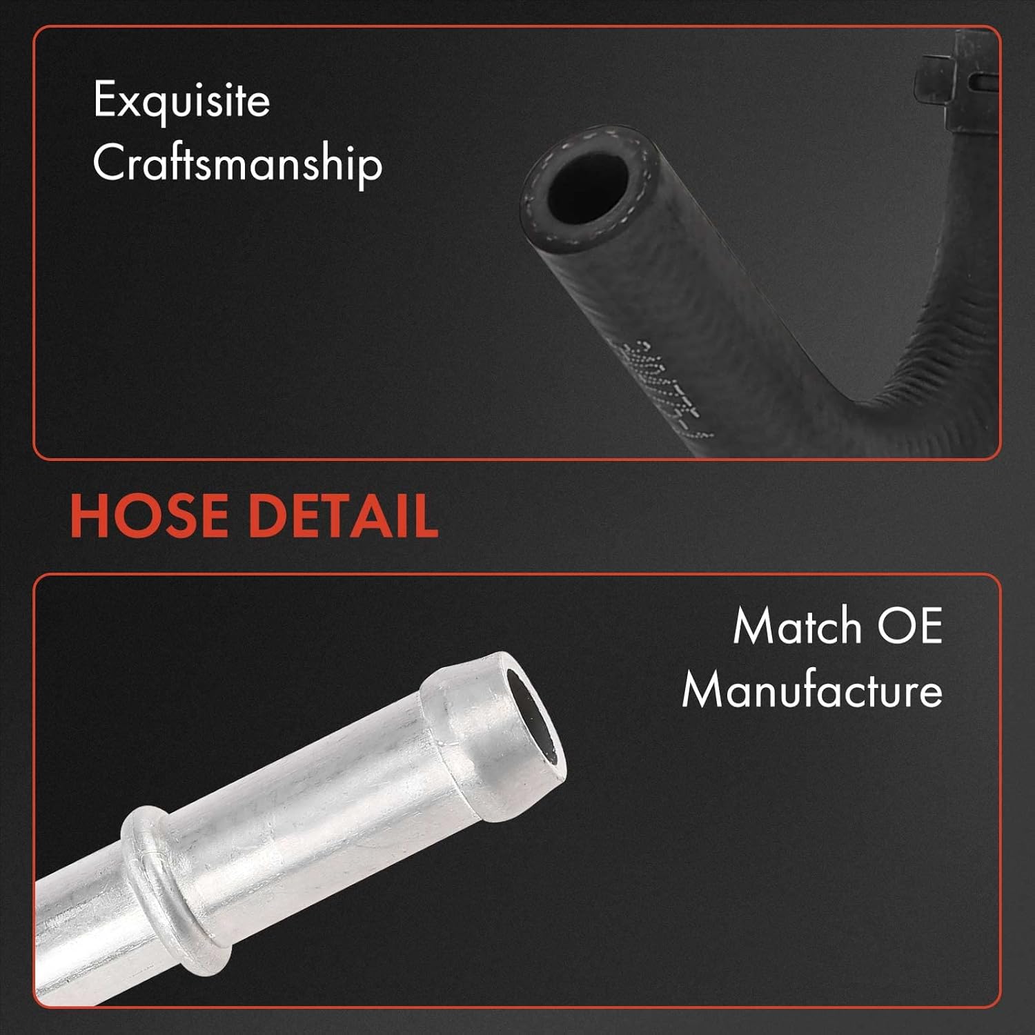 A-Premium Power Steering Return Line Hose Assembly Compatible with Nissan 350Z 2003-2007 V6 3.5L Cooler Tube 2-PC Set