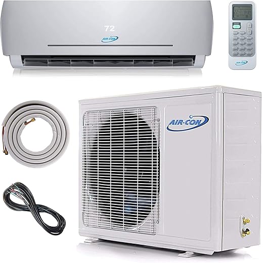 12000 BTU Mini Split Air Conditioner – Ductless AC/Heating System - 1 Ton Pre-Charged Inverter Heat Pump – 21 SEER - 12’ Lineset & Wiring - 100% Ready to Install - USA Parts & Support…