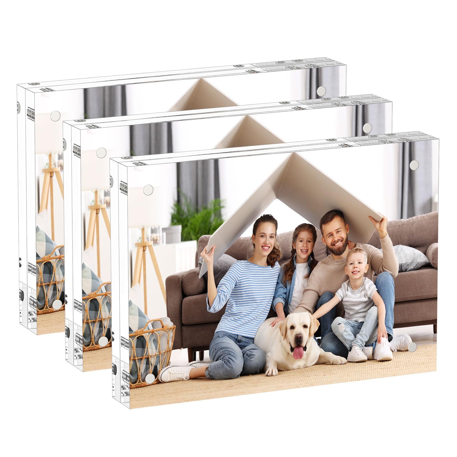 AITEE Acrylic Picture Frames - 3 Pack, Clear & Durable -14