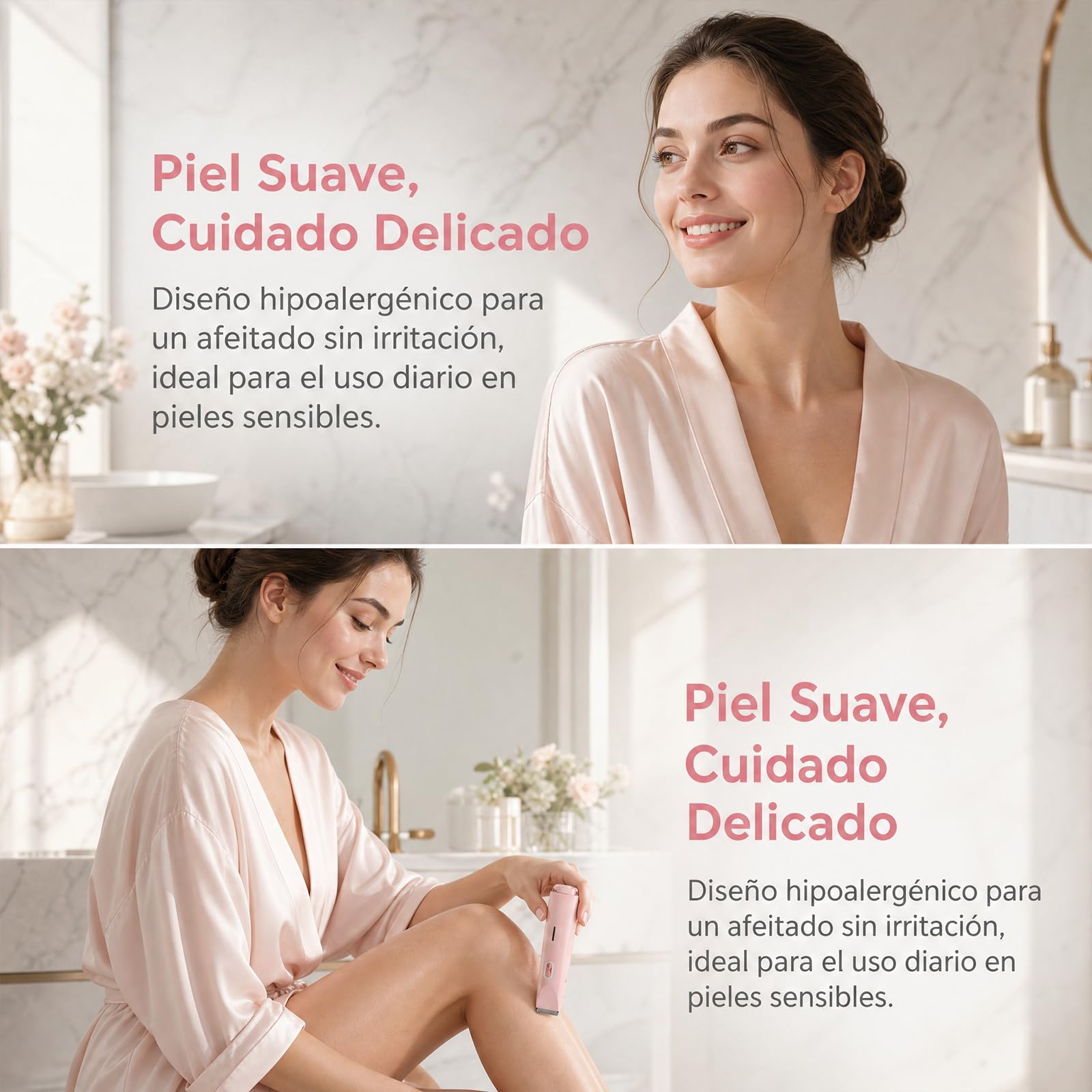 Maquinilla 2 En 1 Para Bikini Ycuerpo Razerly, depiladora razerly maquinilla mujer, Afeitadora eléctrica apta para zonas íntimas, axilas, piernas y piel sensible (1 PC)