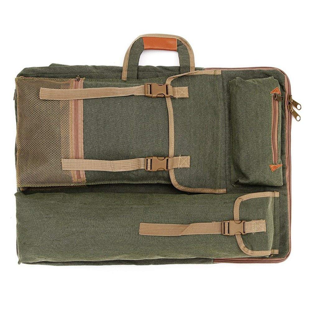 Bolso de Lona Multifuncional 4K Camuflaje Portátil a Prueba de Agua para Artista - Mochila de Hombro para Dibujo y Bocetos - Carpeta de Dibujo BU-856