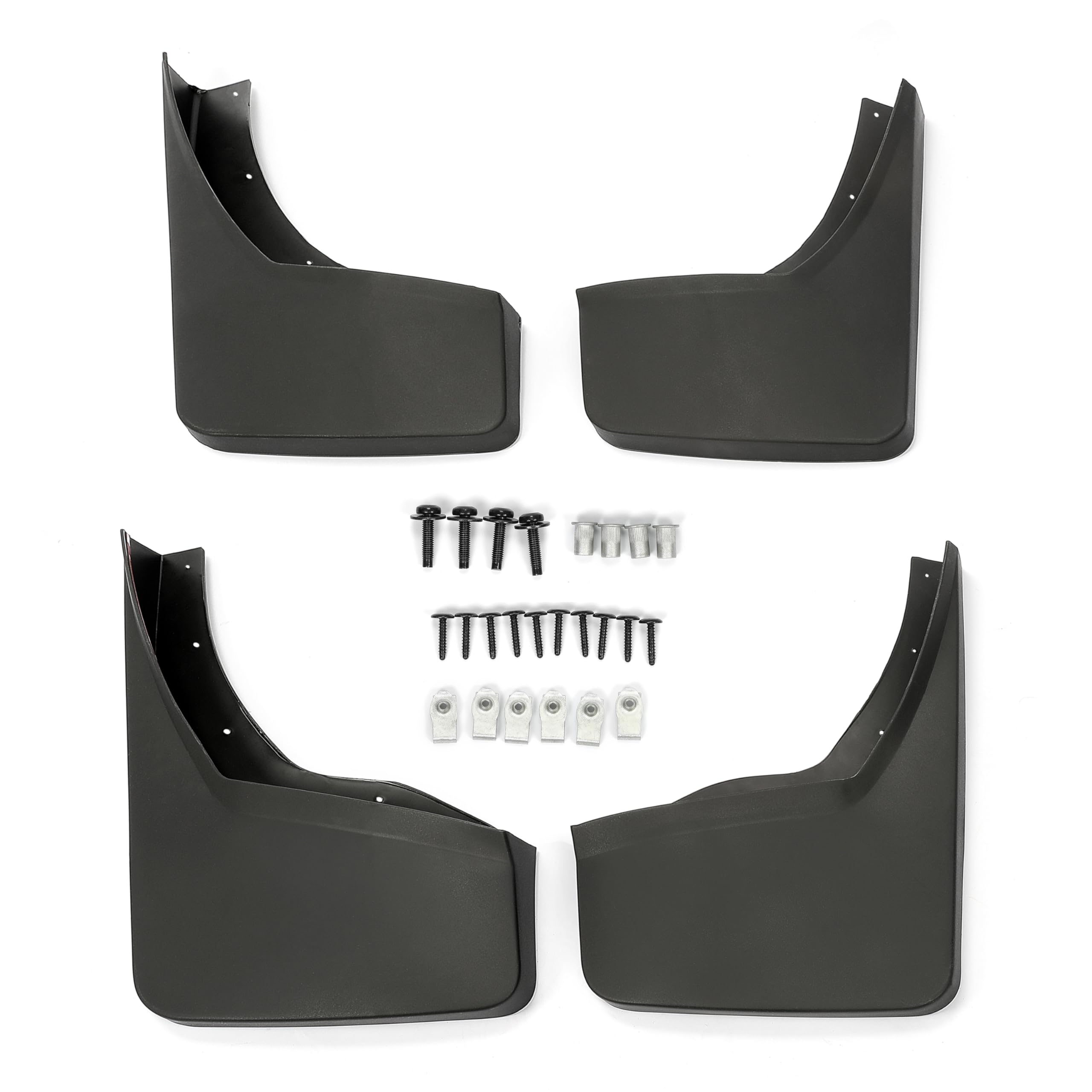 ECOTRIC Mud Flaps Splash Guards Compatible with 2014-2019 GMC Sierra 1500 & 2015-2019 GMC Sierra 2500/3500 Mud Guards Splash Guards Front & Rear Set