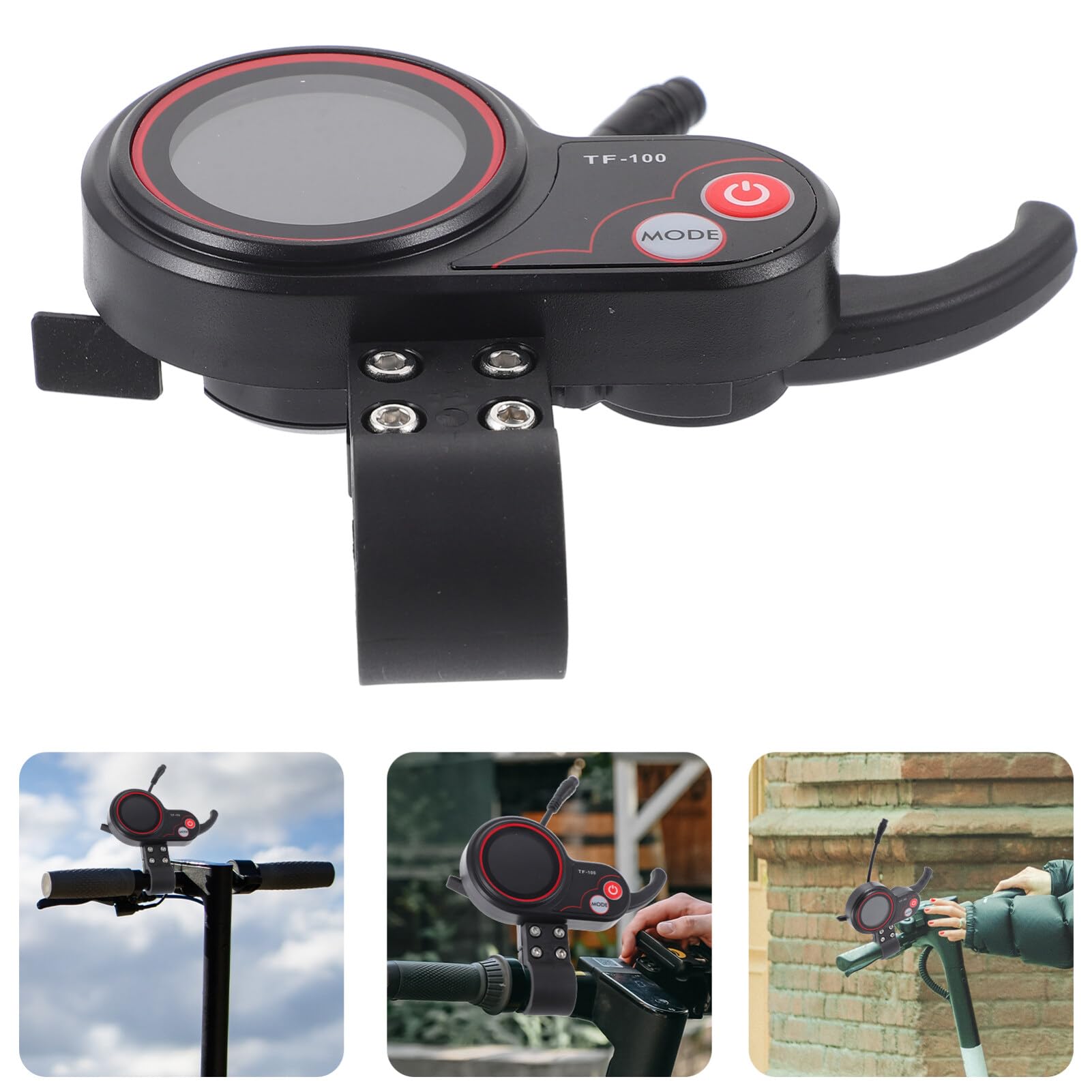 BESPORTBLE Affichage pour Scooter Électrique Kugoo Écran LCD Broches Informations De Vitesse Et Batterie Installation Facile Accessoire Indispensable pour Trottinette Électrique Interface