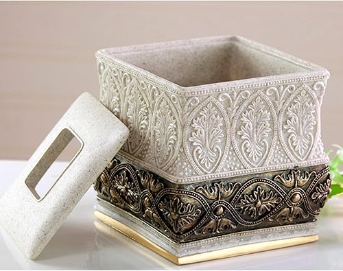 Miniatura 4 de Soporte para caja de pañuelos, soporte cuadrado de papel para pañuelos faciales, organizador de servilletas para encimeras de baño, dormitorio y