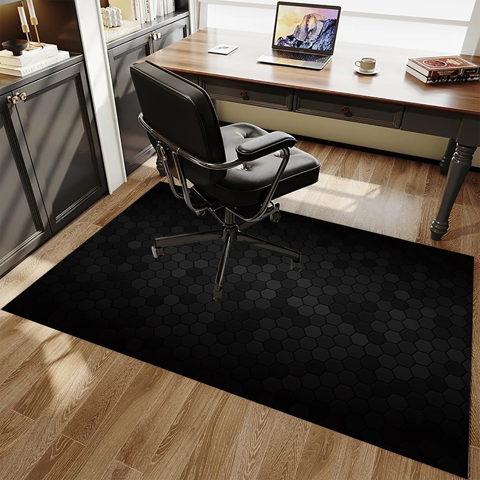 90 x 140 cm Tapis Chaise de Bureau, Tapis de Chaise Gaming Antidérapant Protège Parquet Chaise roulettes, Tapis de Sol pour Bureau Plancher de Bois, Tapis Protège-Sol pour Chaise de Bureau
