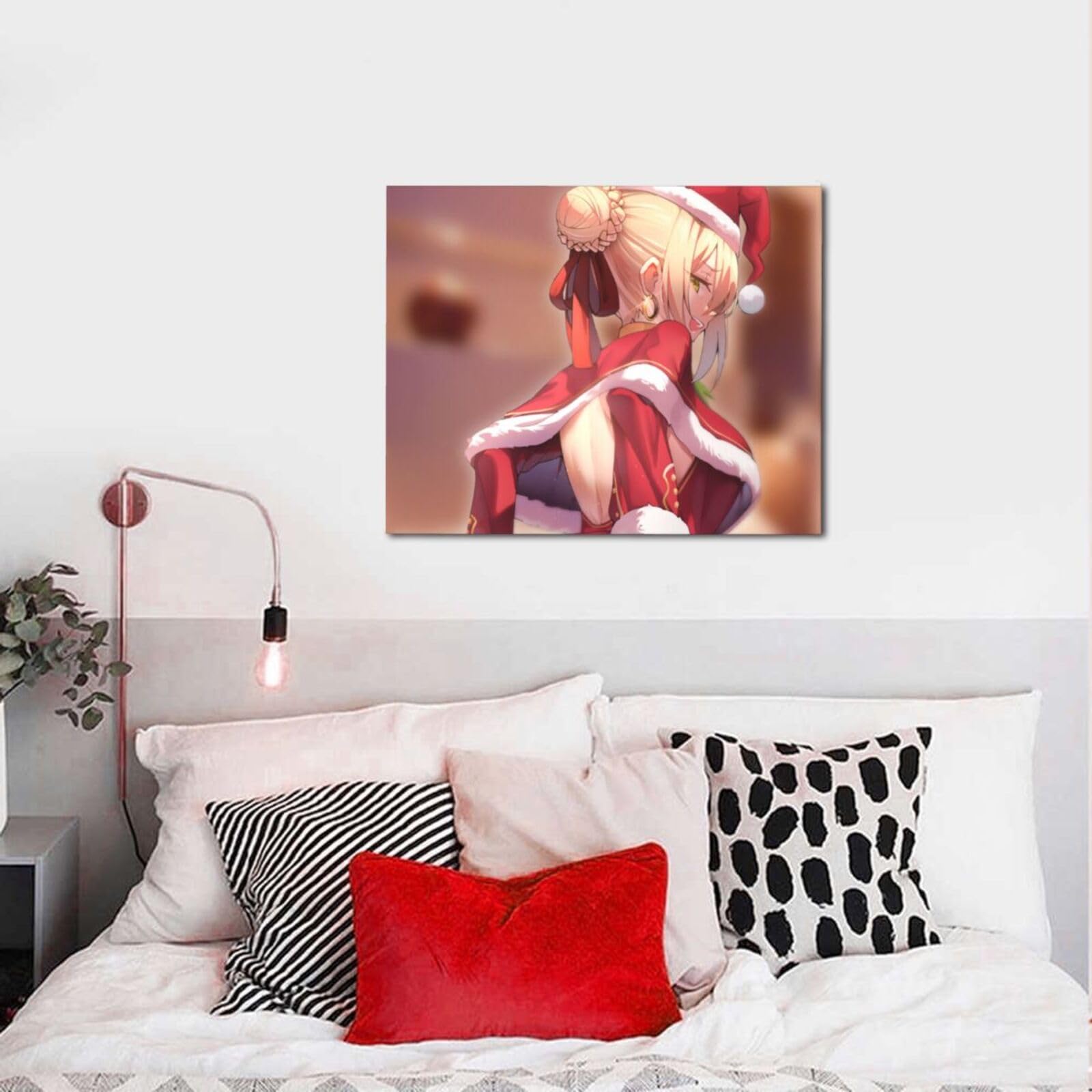 Amazon.co.jp: 壁掛け絵画 FGO クリスマス サンタ ネロ セイバー