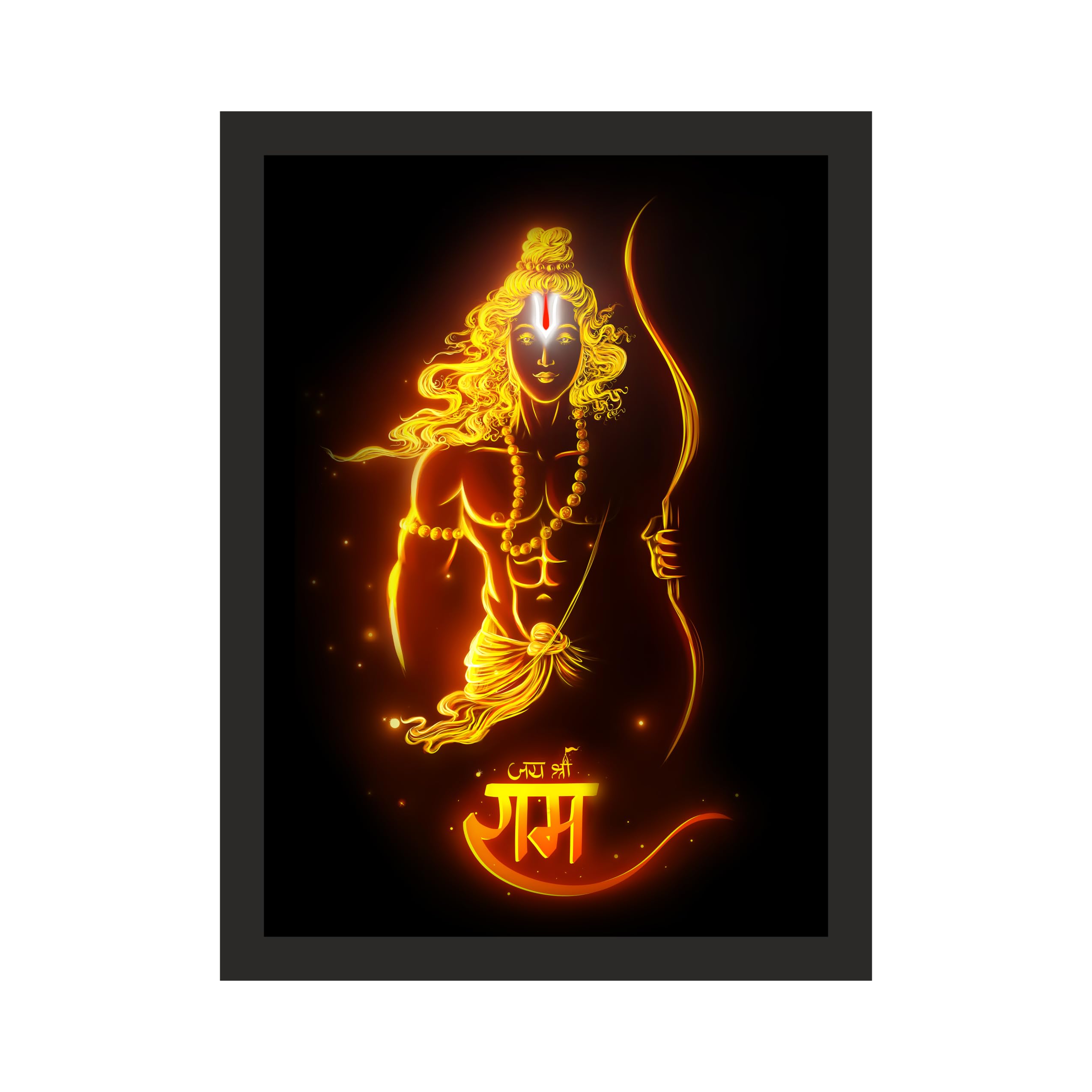 Lord Ram: Divine Radiance - 30x40 Inches