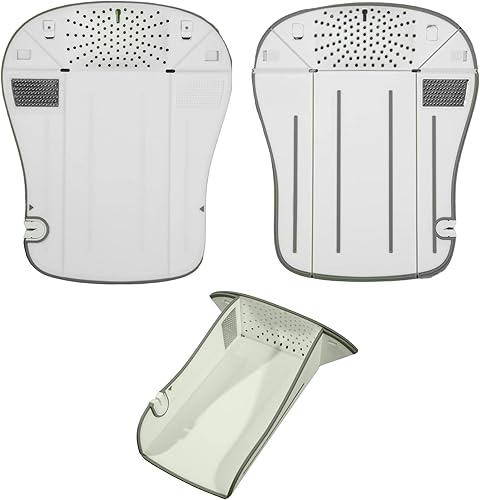 Prime Picks - Tabla de cortar plegable 6 en 1, tabla de cortar de plástico multifuncional para cocina con rallador (blanco)