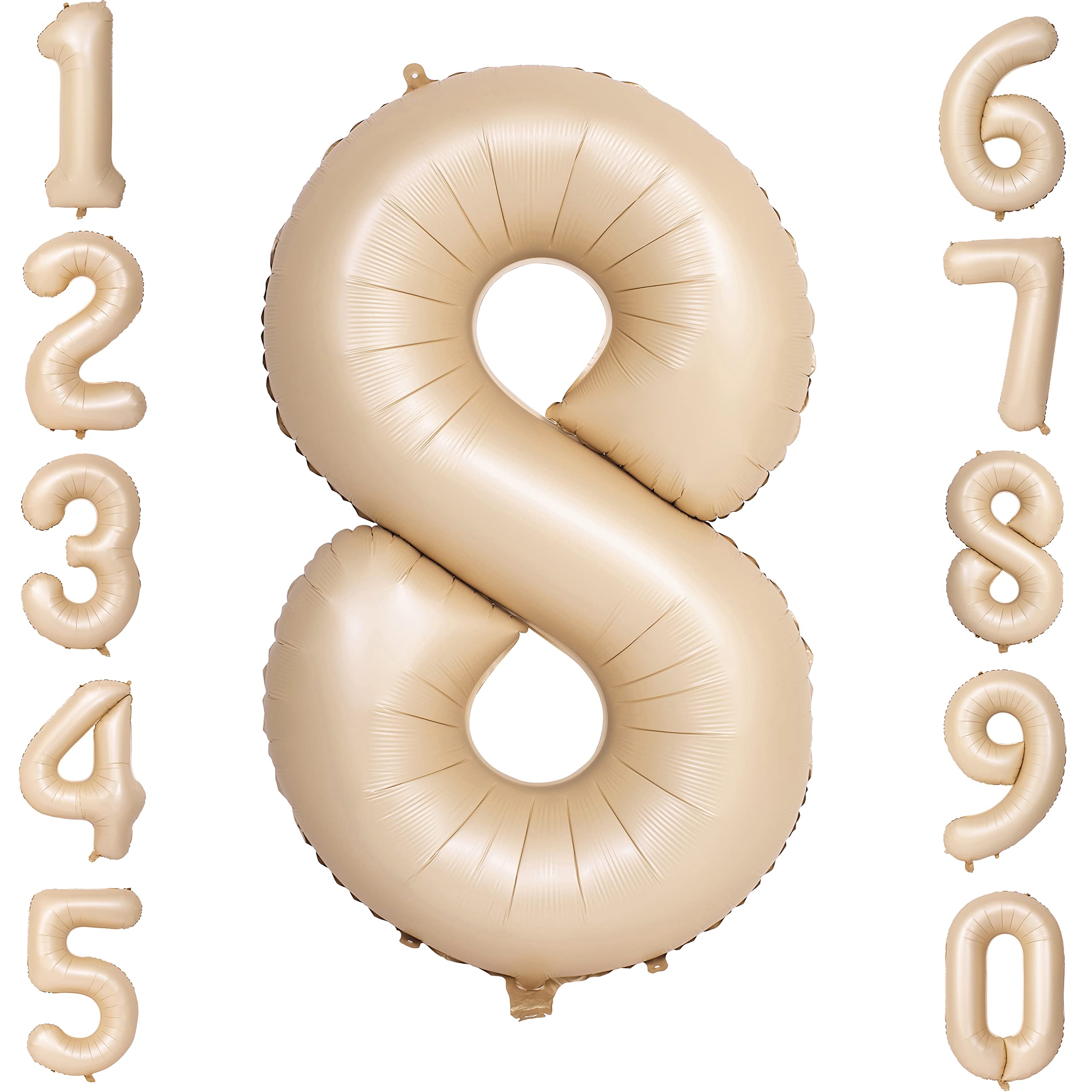 Red 0 balloon 40 Inch Giant Helium Foil Number 0 to 9 Red Balloon Birthday Wedding Party Digital Decorations (Number 0) — view 557