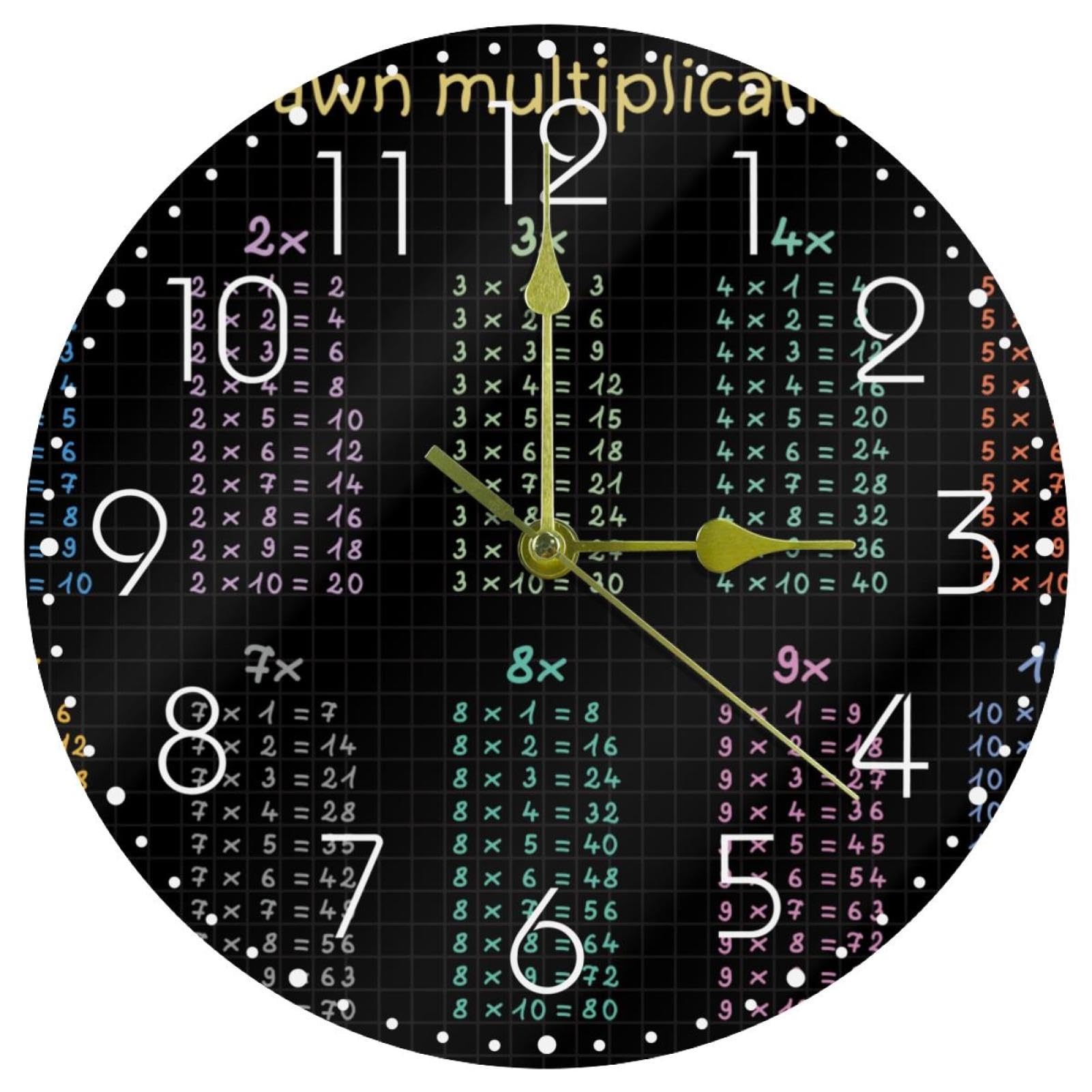 Horloge murale silencieuse sans tic-tac pour retrouver le sommeil en chambre