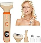 2026 Led Display Razor électrique pour les femmes hommes, Belle femme humide & Rasoir électrique sec, sans douleur 4 en 1 Rasoirs sans douleur pour le corps, rasoir sans cords pour les jambes, bras et bikini (Pink)