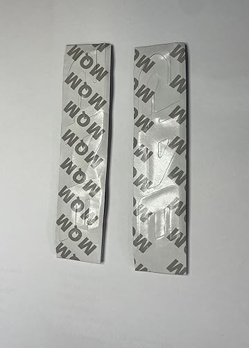 Miniatura 6 de Emblemas de insignia 345 de 2 piezas en negro con cromo, adecuados para varios modelos de automóvil, ideal para puertas y portón trasero, ajuste