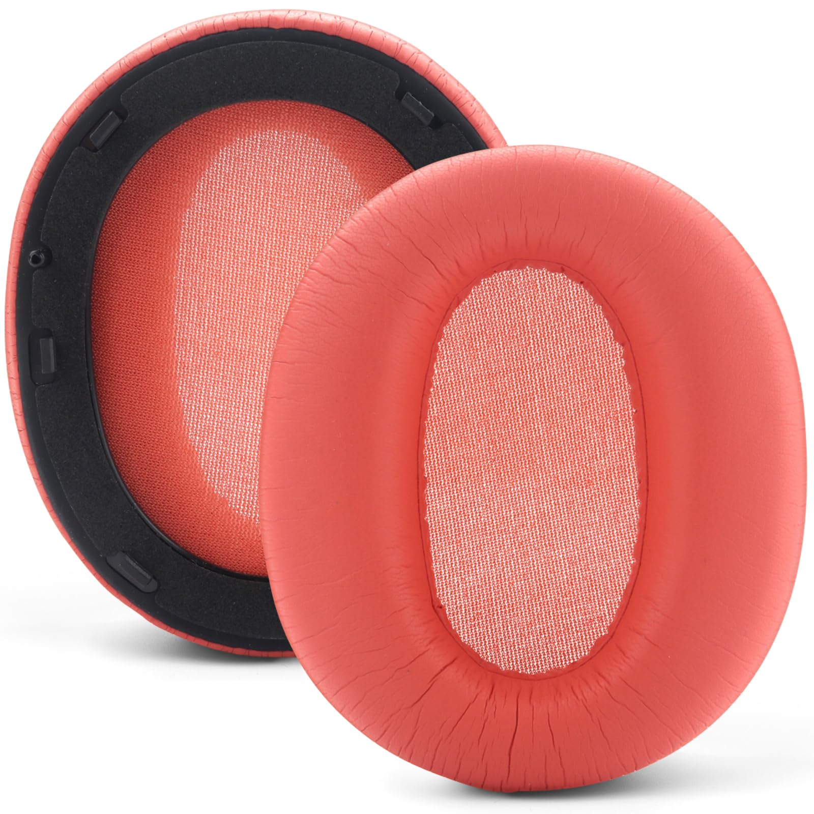 W820NB Ear Pads Replacement Ear Pads Cushions Compatible with Edifier W820NB Headphone Softer Protein Leather Earmuffs Memory Foam Earpads Ear Cups Cover Repair Parts (Red)