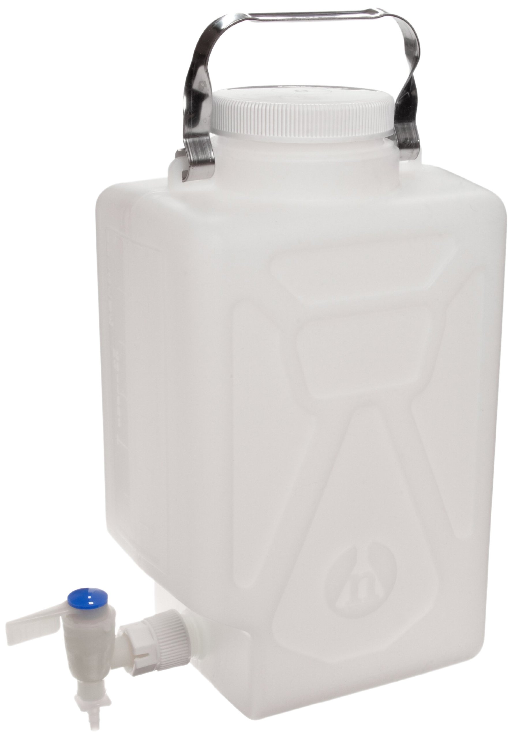 Nalgene ds2327–0020 flpe rechteckig fluoriertes Glasballon mit Spigot, 9 l, weiß