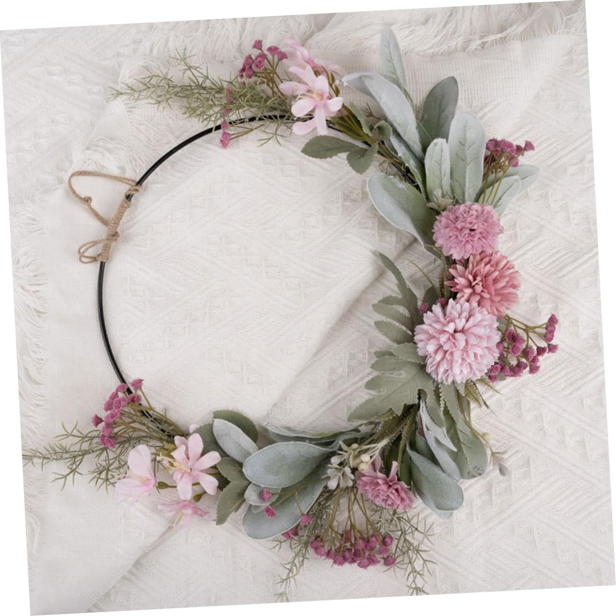 MAGICLULU Lot De 2 Couronnes De Printemps Artificielles À Suspendre pour Porte Dentrée avec Marguerites