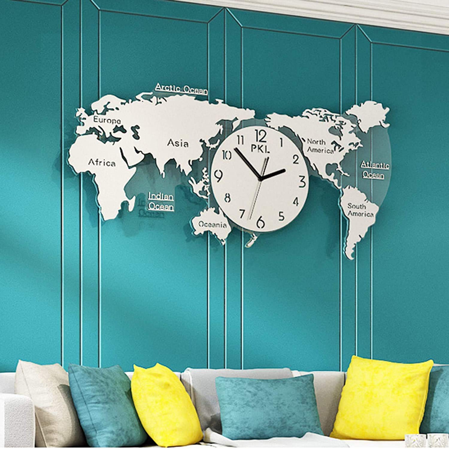 Amazon.co.jp: 壁時計、壁の世界時計、クリエイティブアクリル+