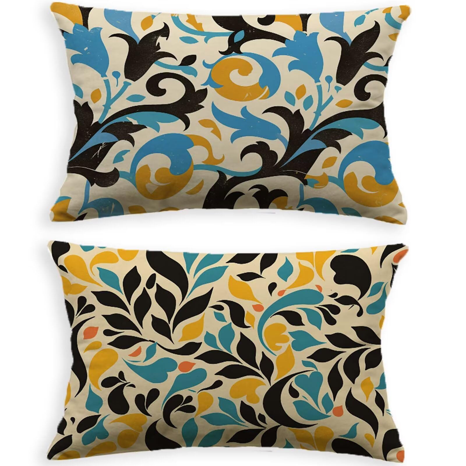 Housse de coussin 60x90cm en velours zippée pour protéger et embellir vos grands oreillers usés