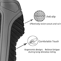 Vista 3 de ROCKBROS Empuñaduras de bicicleta de montaña, empuñaduras para manillar de bicicleta, doble abrazadera de aluminio para MTB BMX, extremos de barra