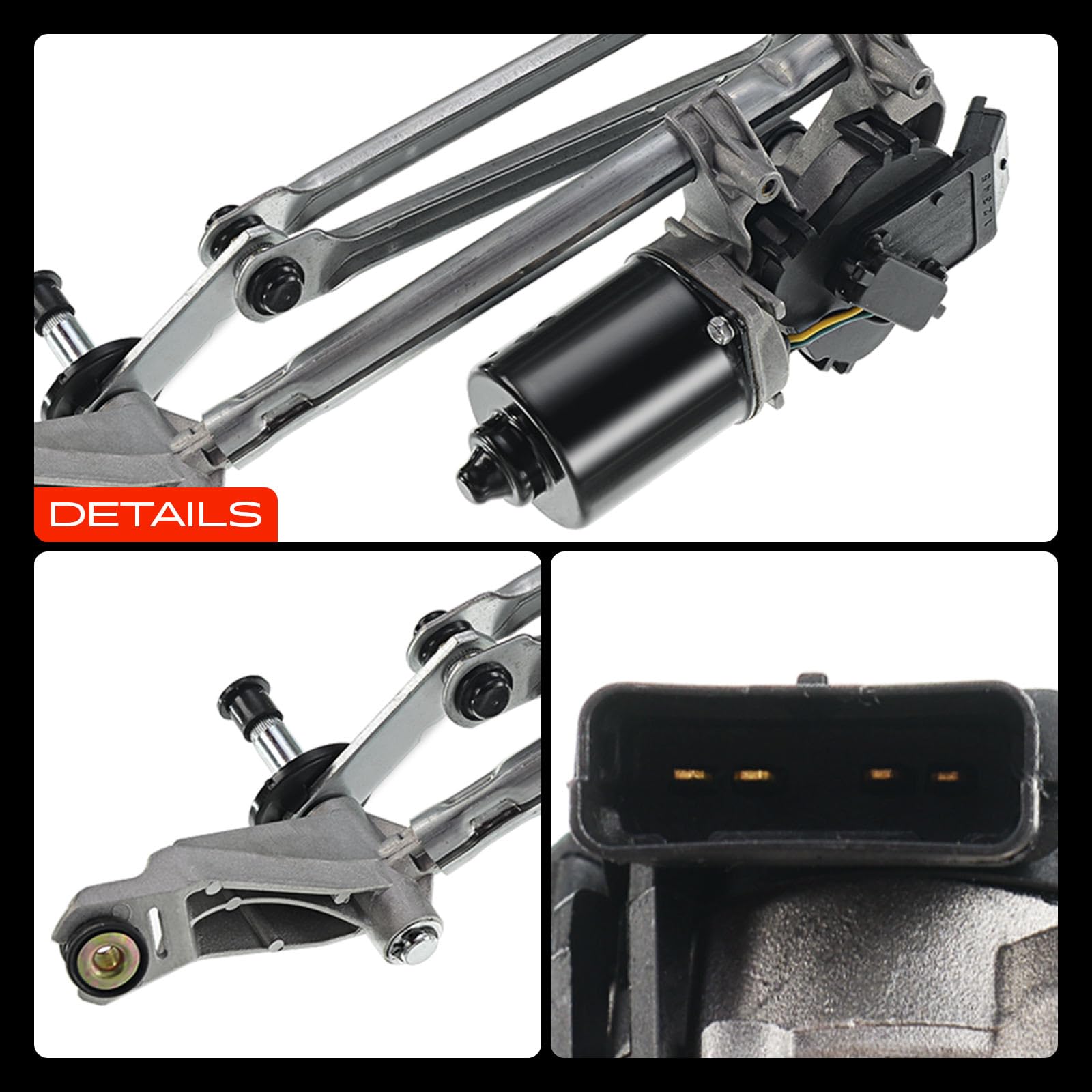 Frankberg Wischergestänge mit Wischermotor Vorne für Qashqai +2 I J10, JJ10 1.5L 1.6L 2.0L 2007-2013 28800JD900