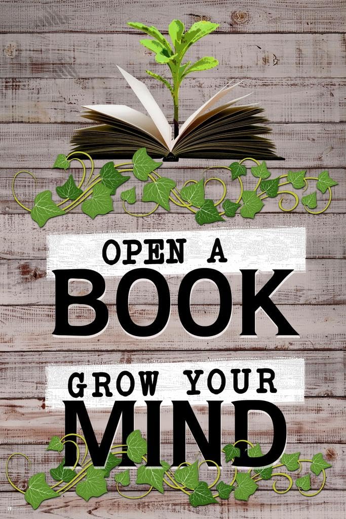 Reading Decorations For Classroom Posters For Library Book Posters Farmhouse Decor Cool Wall Art Print 12x18