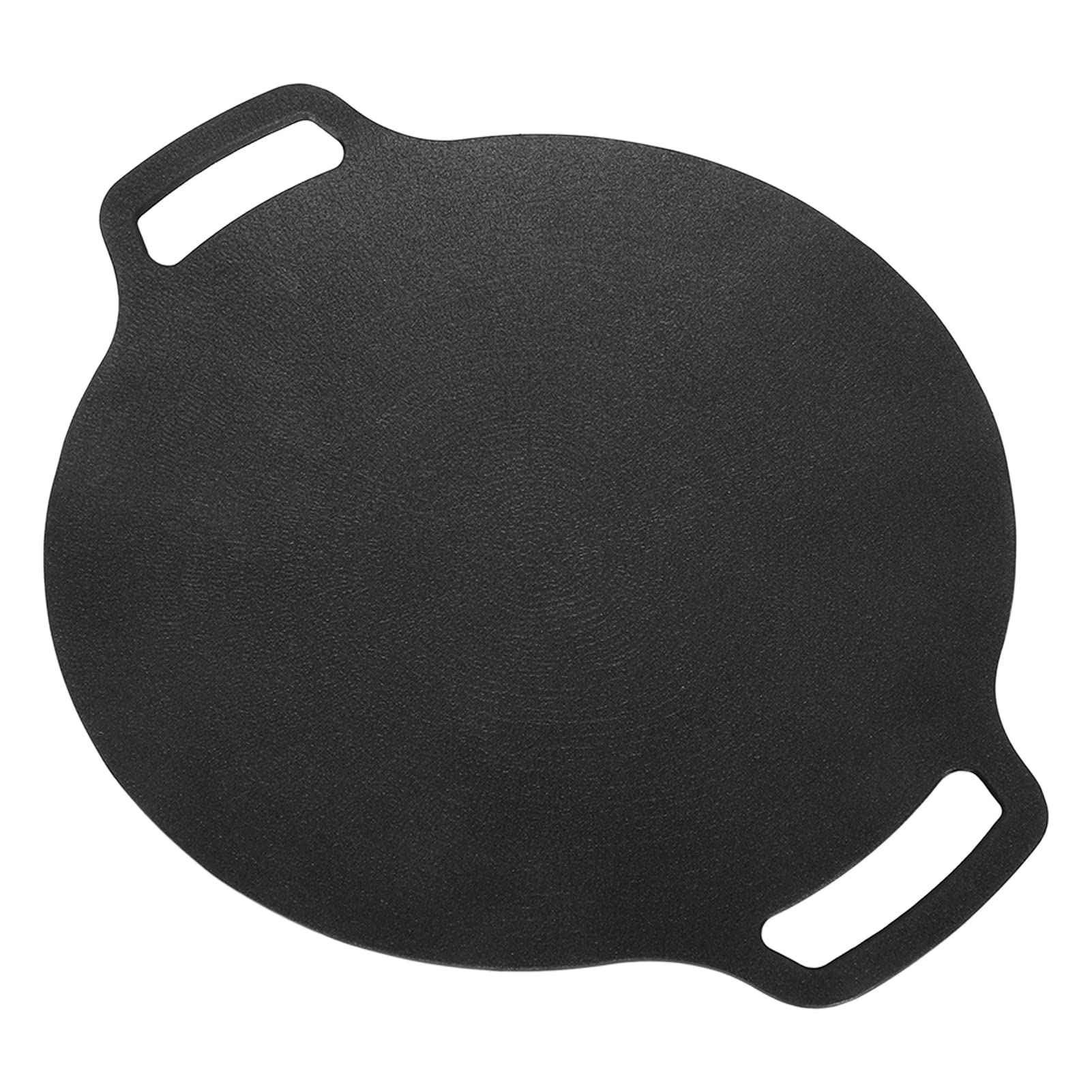 Padella Rotonda Coreana per BBQ, Rivestimento Antiaderente Durevole, per | Materiale in lega di alluminio, Cottura veloce e uniforme, Adatto all\'induzione, Design a doppia maniglia.