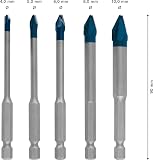 Bosch 5x EXPERT HEX-9 Hard Ceramic Drill Bit Set (for Hard tiles, Soft tiles, Ø 4-10 mm, Professional Accessory Impact Drill/Driver, Rotary Drill/Drivers) - 3