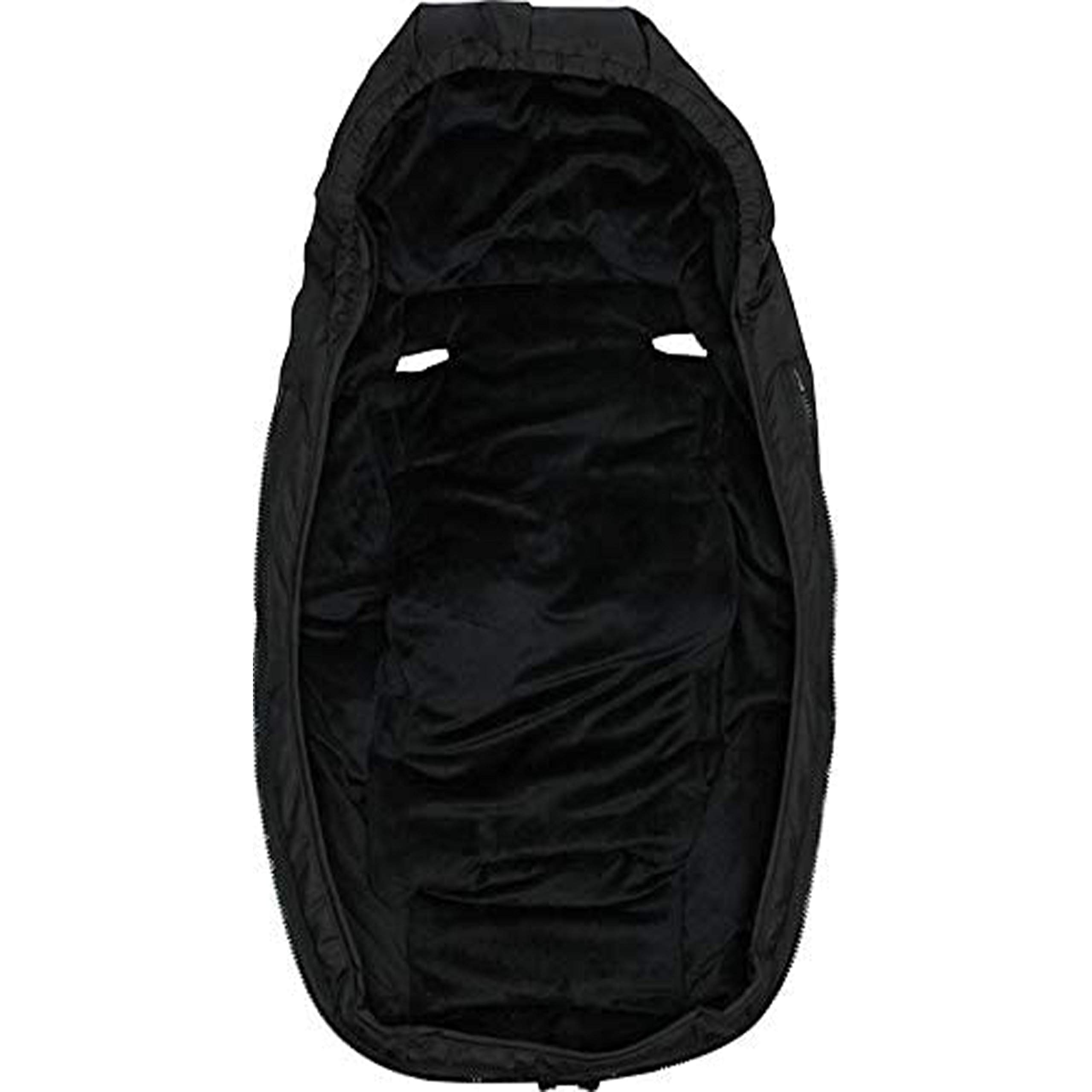 Dooky Footmuff Silver Stardust Small Baby Nacelle et porte-bébé (0-9 mois, hiver, résistant à l'eau et au vent, doublure en velours, pour harnais 3 et 5 points), Noir