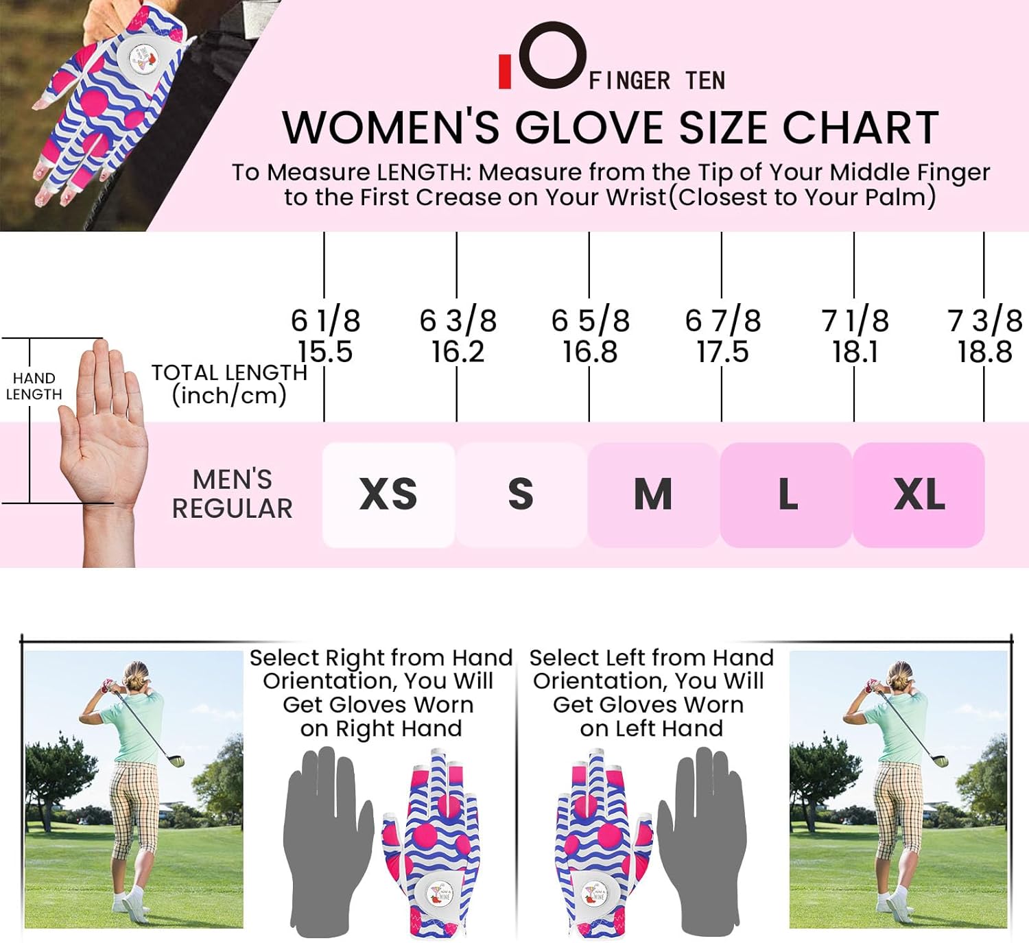 Ladies Golf Gloves Women Right Handed Golfer Left Hand Value 2 Pack with Ball Marker Leather All Weather Grip Breathable Soft Gift Set - Image 5