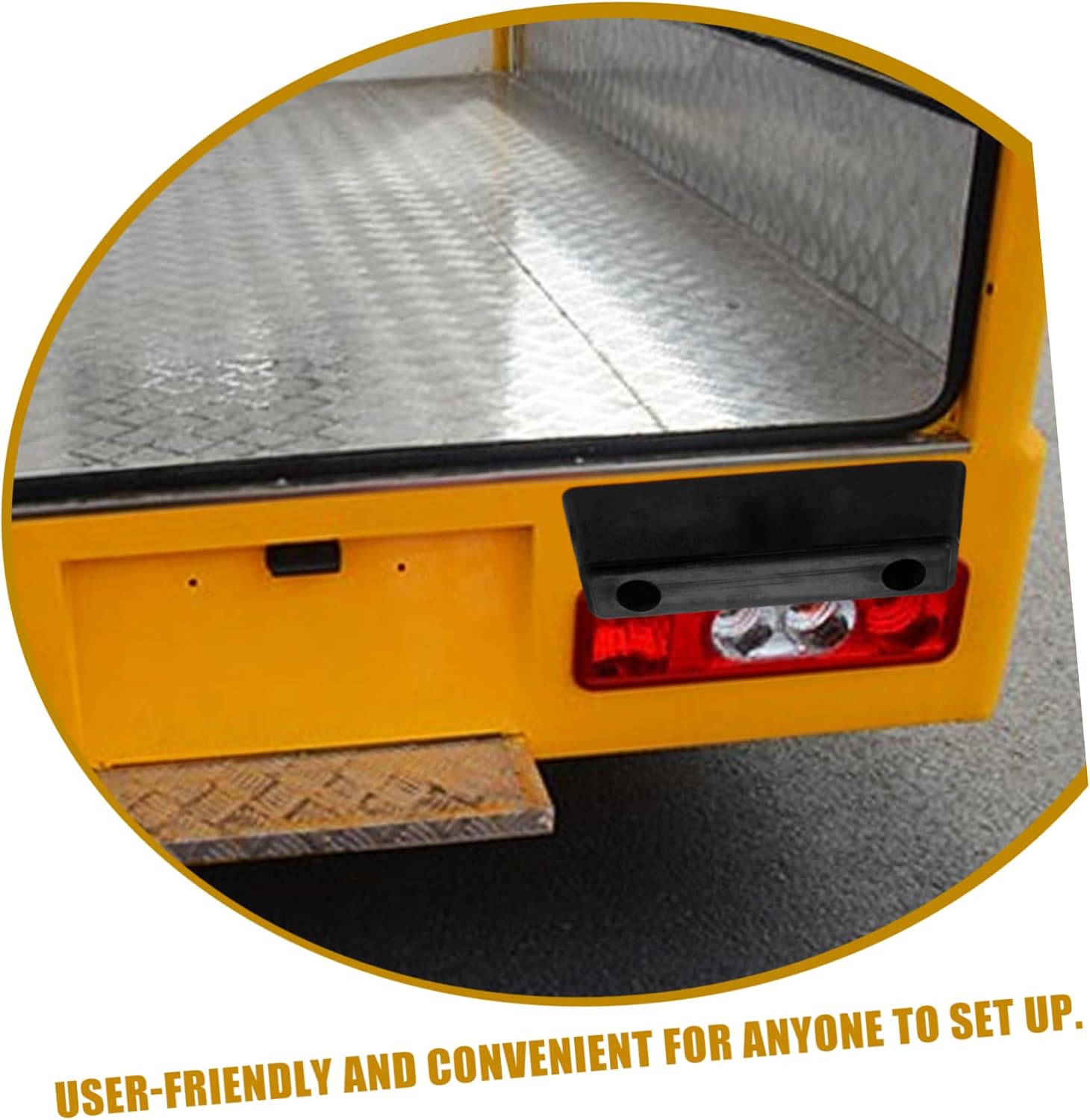 Sturdy Rubber Bumper Guard Truck Bumper Blocks Car Bumper Protector Rubber Dock Bumper Universal Fit No Tools Needed