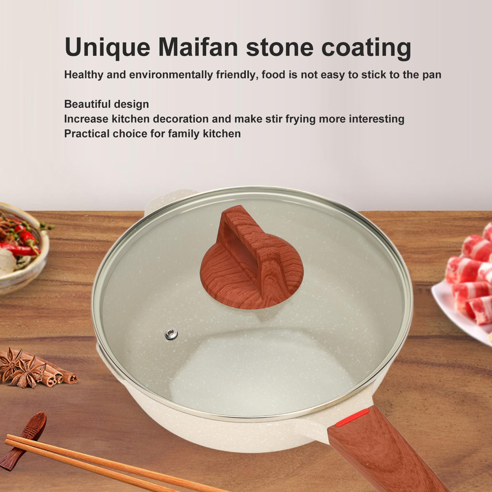 Amazon.com: Asixxsix Nonstick Frying Pan, Maifan Stone Omelet Pan