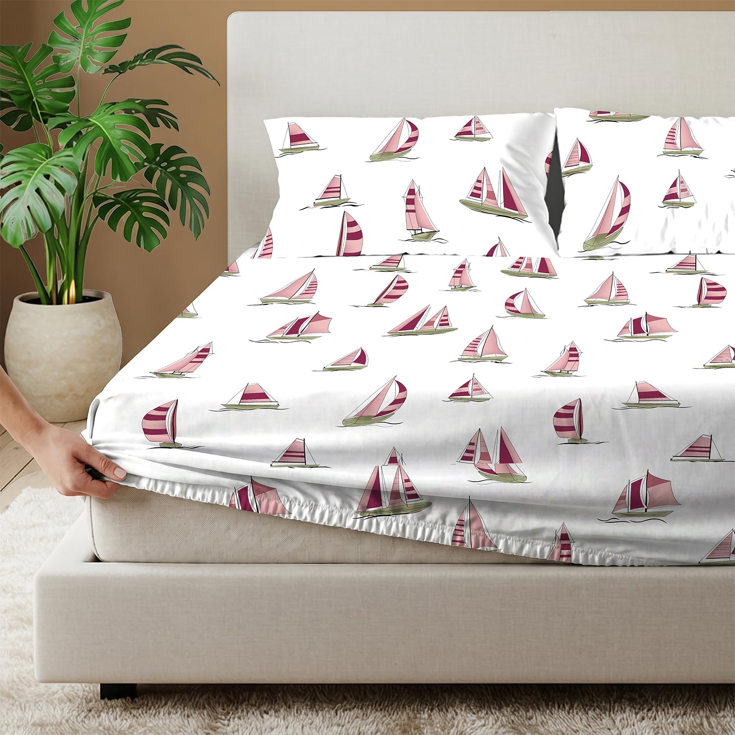 Urban Space Divine King Bedsheet - 100% Cotton -15 Urban Space Divine King Bedsheet - 100% Cotton -15