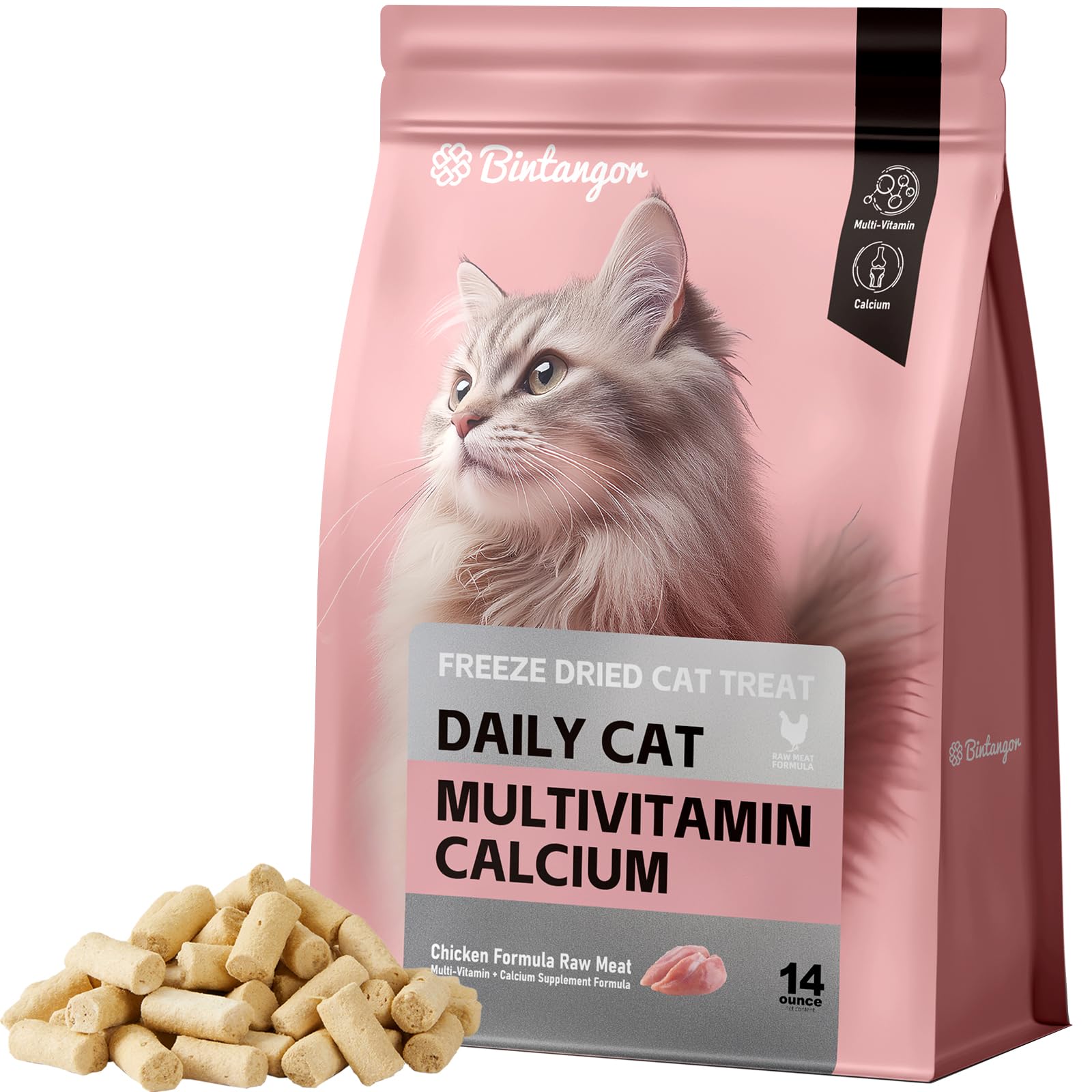 Bintangor Freeze Dried Chicken(14oz) cat multivitamin & Calcium
