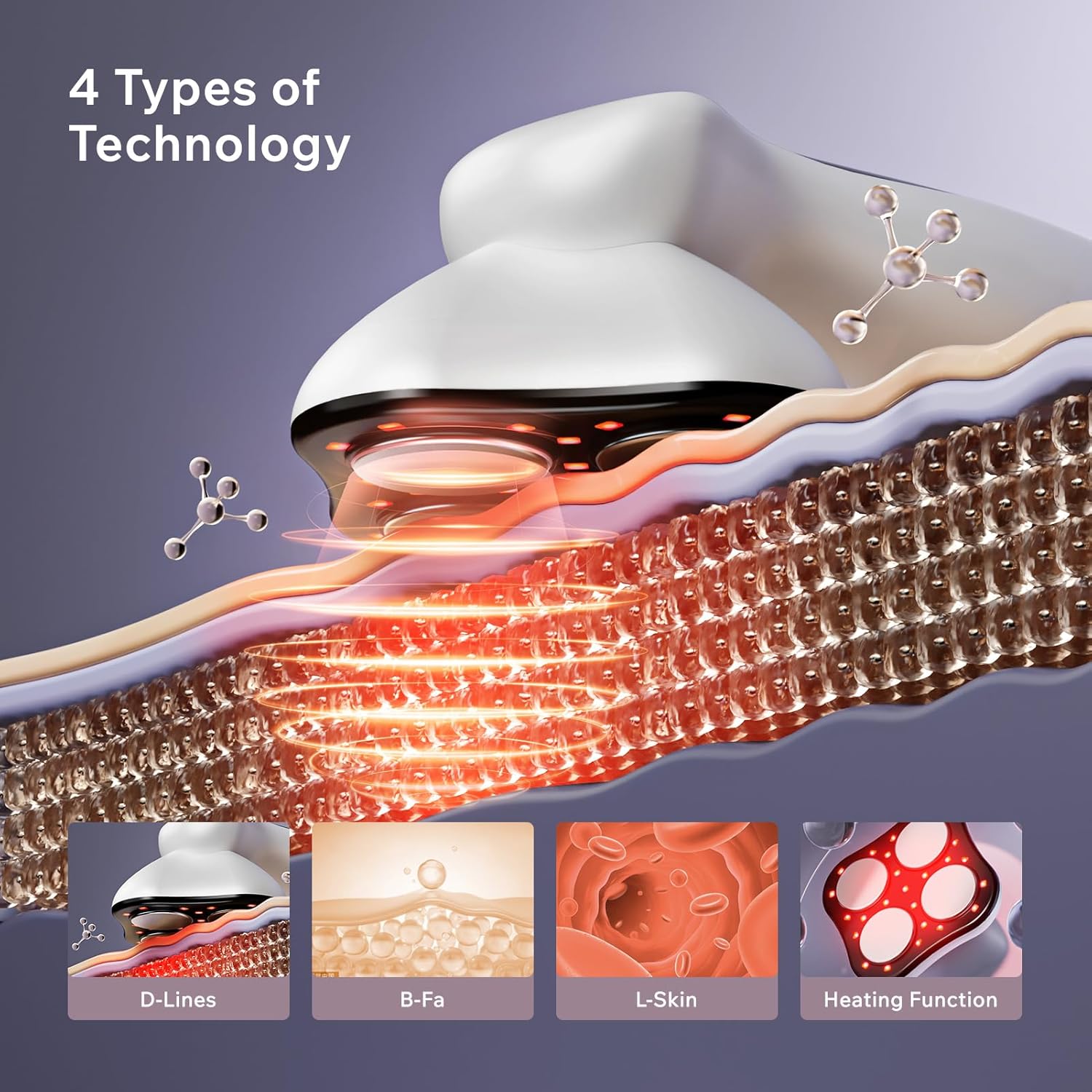 Electric Body Massager with Heating - 10 Adjustable Intensities, Suitable for Legs, Belly, Waist, Arms, Buttocks - Image 2