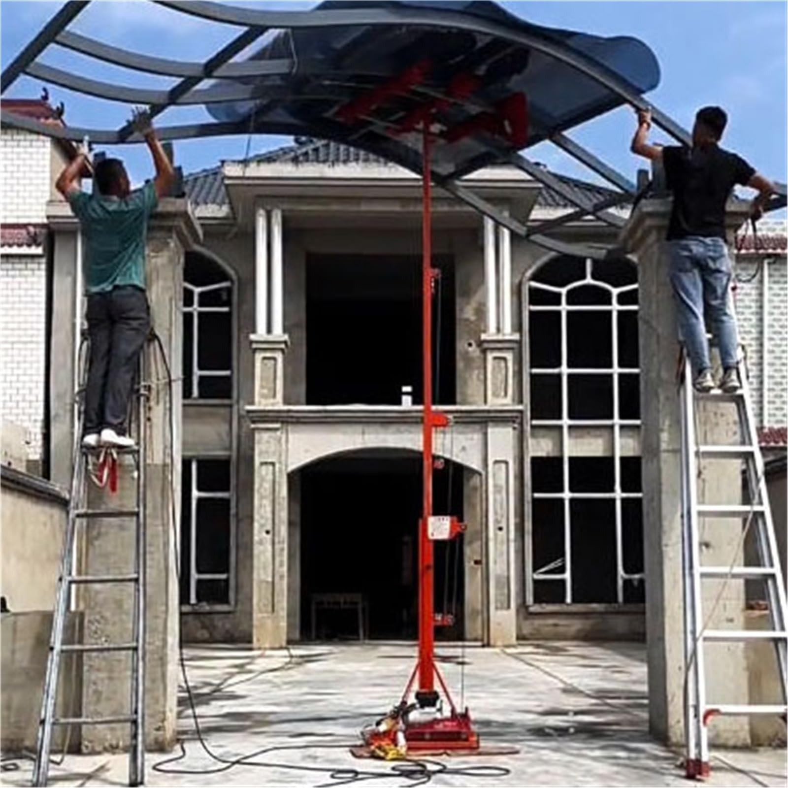 montacargas Instalación de marquesina almacenamiento for elevador persiana enrollable/plataforma elevadora tubería ventilación plataforma de elevación
