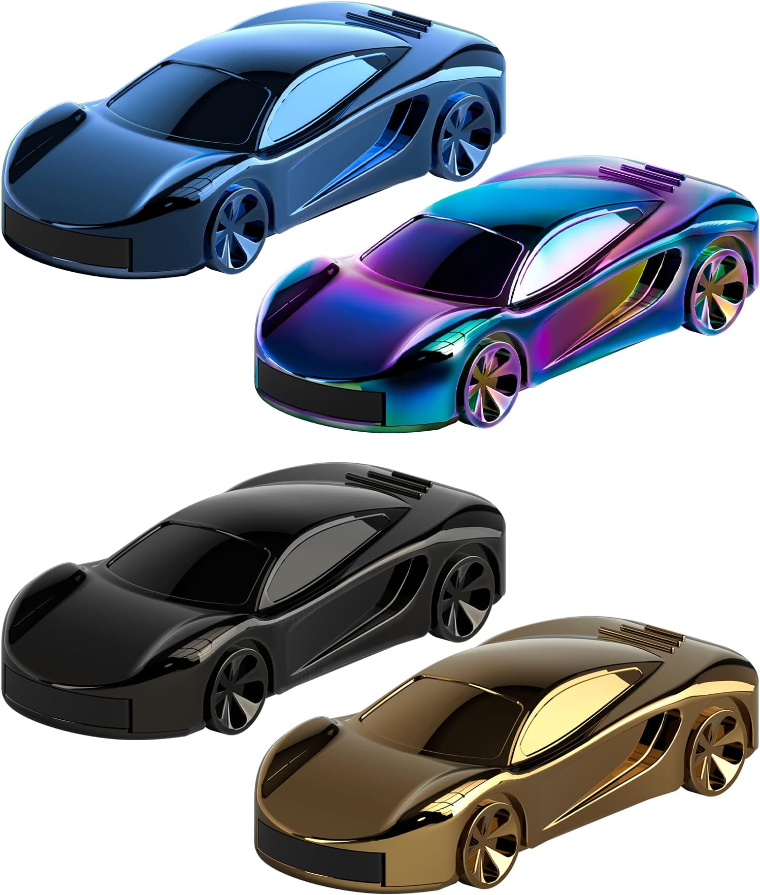 Bilious Flash Drive Sports Car Series Metal Waterproof USB 2.0 Thumb Drive Memory Stick Small Size USB Drive Gift (128GB, Blue)