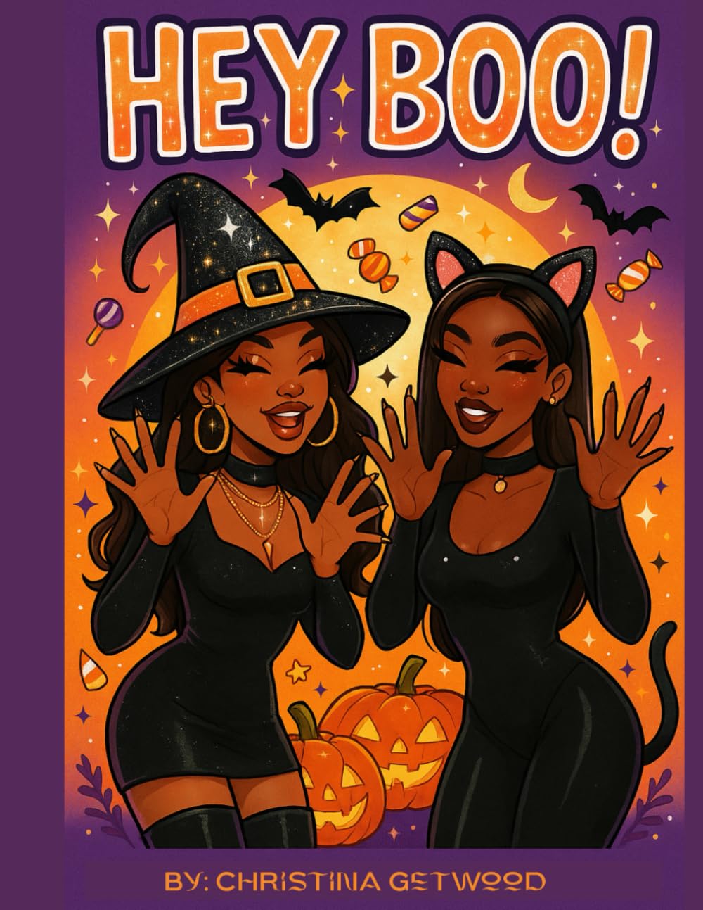 Hey Boo™ Halloween Coloring Book: Cozy, Cute, and Fun Fall-Themed Pages: Cozy Fall Aesthetic Scenes, Witches, Pumpkins, Ghosts, and Fun Halloween Art | Relaxing Adult Coloring Book