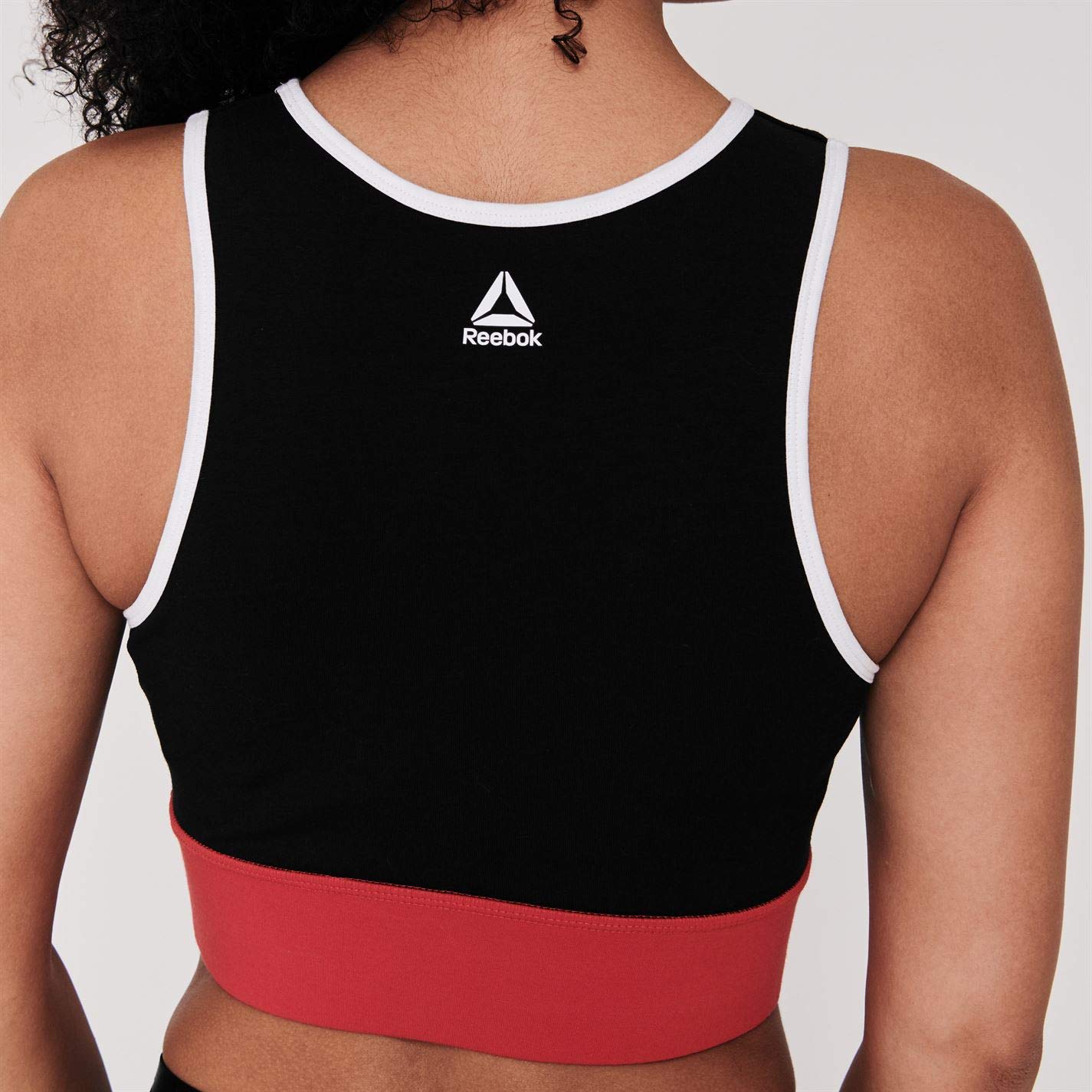 Reebok Linear Logo Cotton Bra Top Mujer