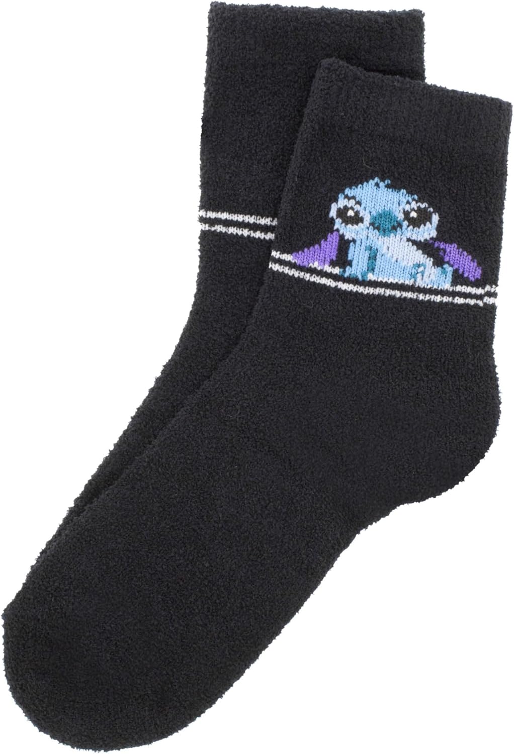 Centric Brands Lilo & Stitch Chillin Fuzzy Crew Socks 3-Pair Box Set - Image 2