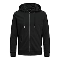 JACK & JONES Jjebasic Sweat Zip Hood Noos Felpa Sportiva con Cappuccio