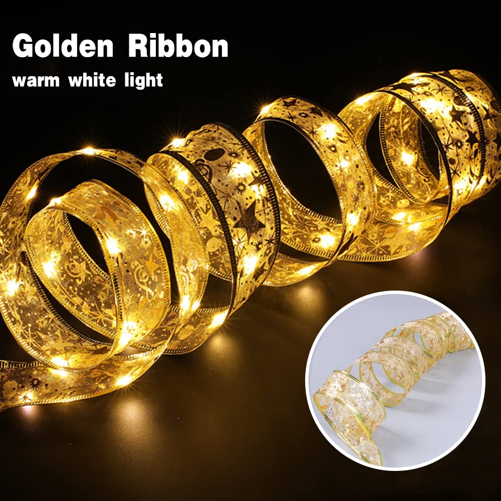 DTYDECLE Christmas Ribbon Lights - Image 3