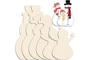 6 Pieces Snowmen Festive Season Festive Unfinished Decorations