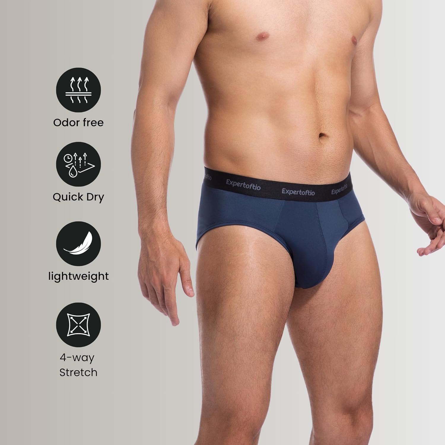 Men's Briefs Underwear, Sport Quick Dry Athletic Underwear Briefs, Moisture Wicking Pack, Anti Chafing - Image 2