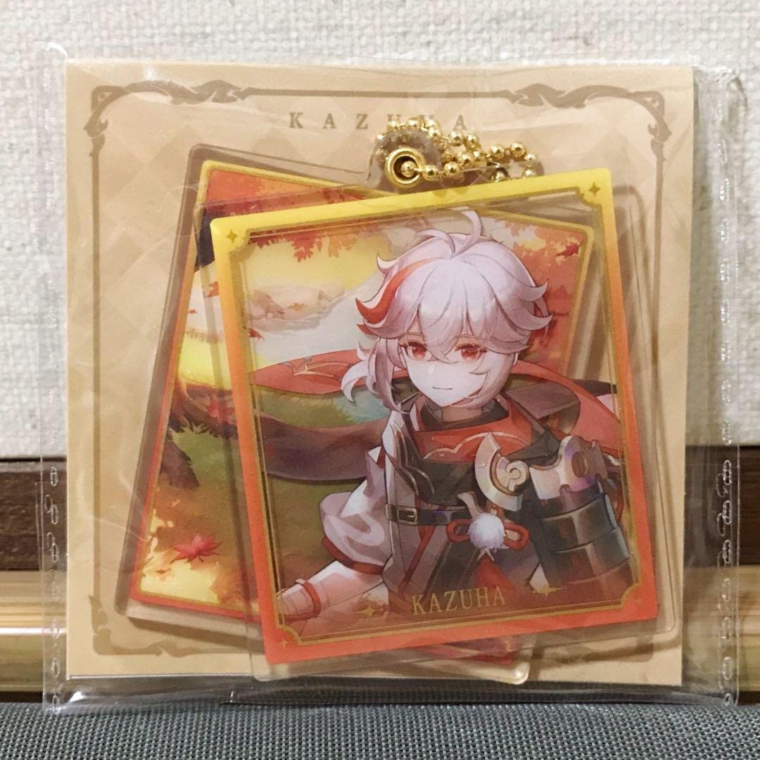 Amazon.co.jp: 原神 楓原万葉 アクリル2枚組ストラップ 缶バッジ 公式 