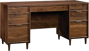 Sauder Clifford Place Executive Desk, in Grand Walnut finish