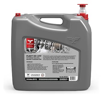 TRIAX Fleet HD ATF Full Synthetic TES 295, TES 668 | Heavy Duty Automatic Transmission Fluid | Long Drain (5 Gallon)